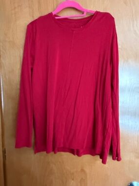 J. Jill Long Sleeve Tee in Red